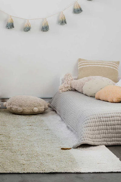 Reversible Washable Rug by Lorena Canals, showing reversible washable rug in live shot.