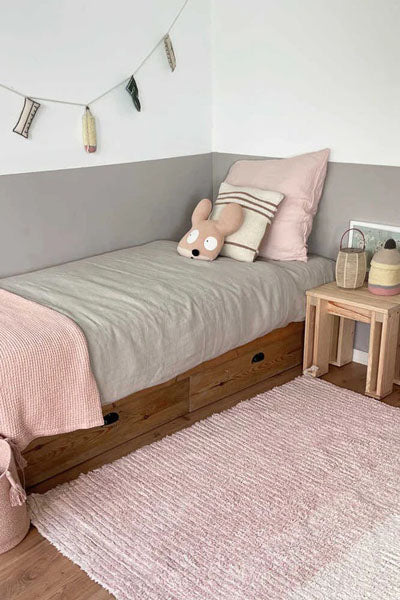 Reversible Washable Rug by Lorena Canals, showing reversible washable rug in live shot.
