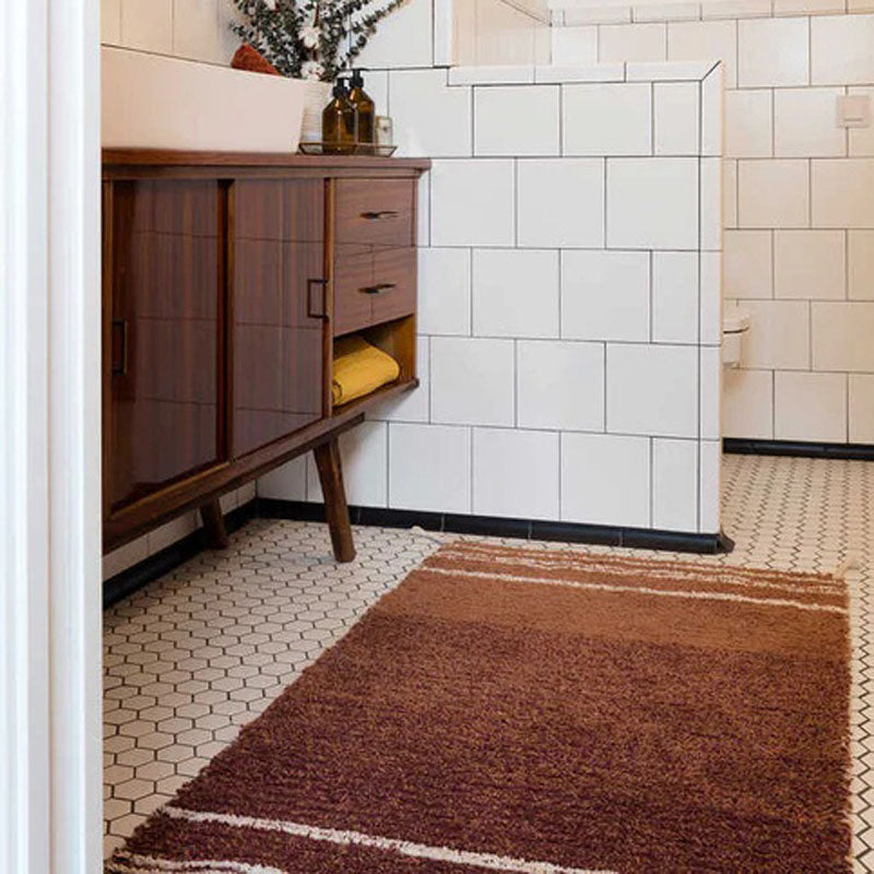Reversible Washable Rug by Lorena Canals, showing reversible washable rug in live shot.