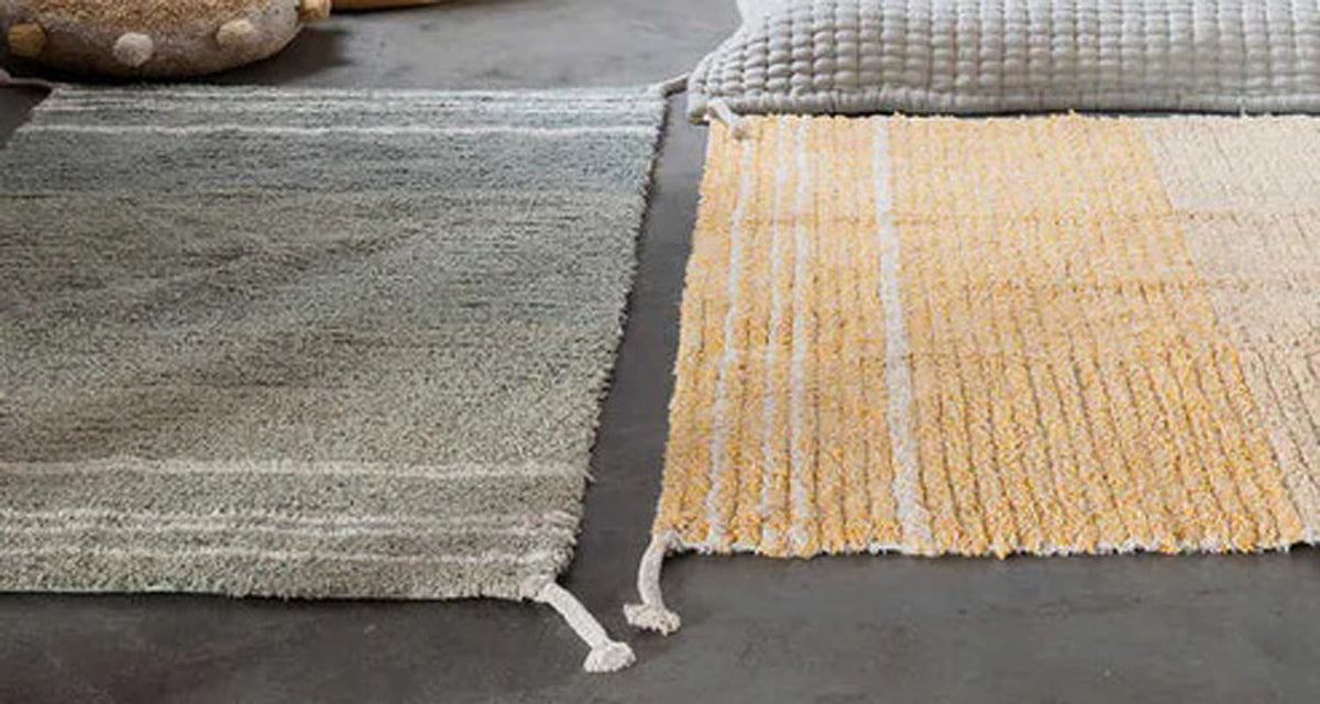 Reversible Washable Rug by Lorena Canals, showing reversible washable rug in live shot.