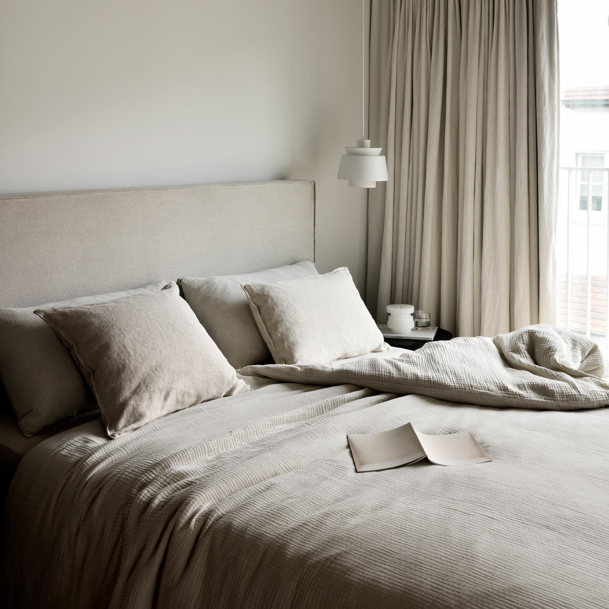 Revive Bed by Ethnicraft, showing closeup view of revive bed in live shot.