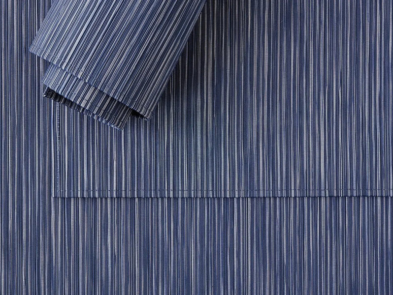Rib Tabletop by Chilewich, showing closeup view of rib tabletops in live shot.