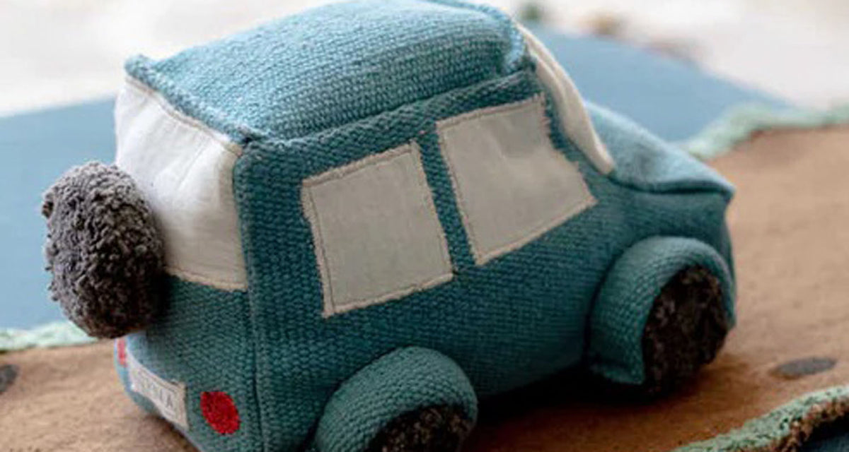 Ride & Roll Soft Toy by Lorena Canals, showing ride & roll soft toy in live shot.