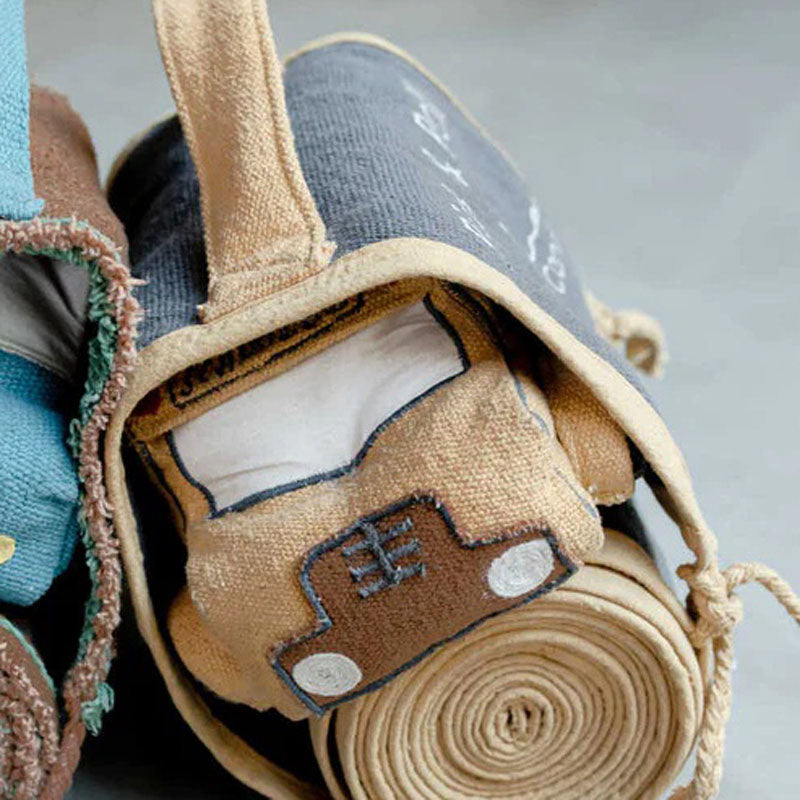 Ride & Roll Soft Toy by Lorena Canals, showing ride & roll soft toy in live shot.