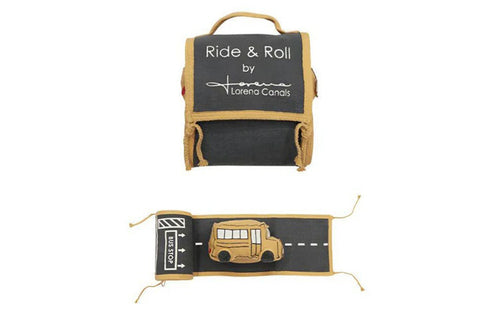 Ride & Roll Soft Toy by Lorena Canals - School Bus.