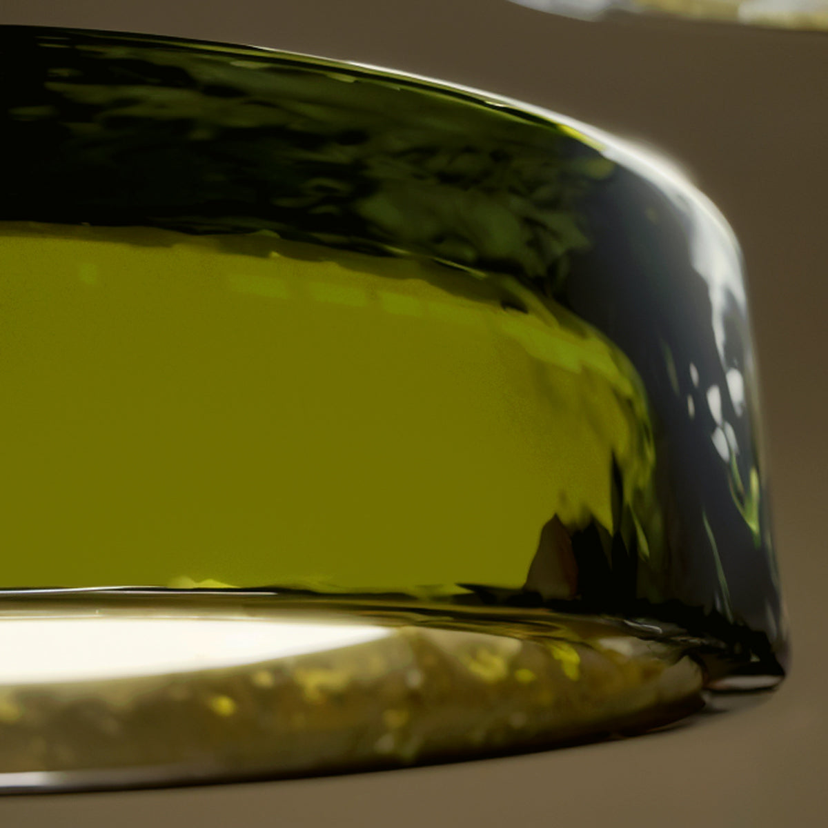 Ringo Ceiling Light by Marset, showing closeup view of ringo ceiling light in live shot.
