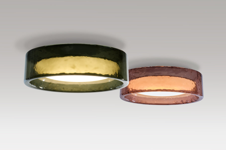 Ringo Ceiling Light by Marset, showing ringo ceiling lights in live shot.