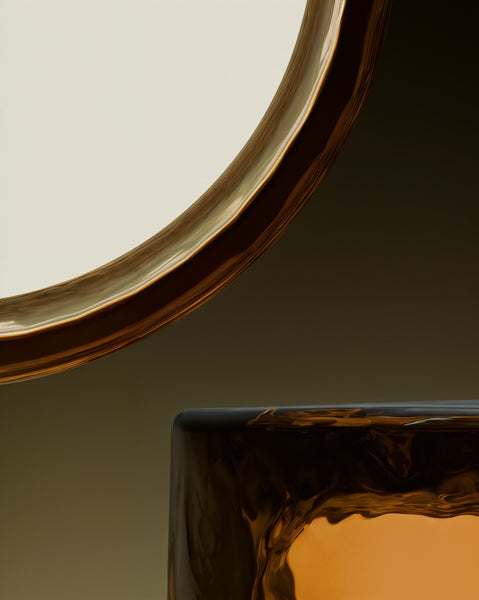 Ringo Pendant Light by Marset, showing closeup view of ringo pendant light in live shot.