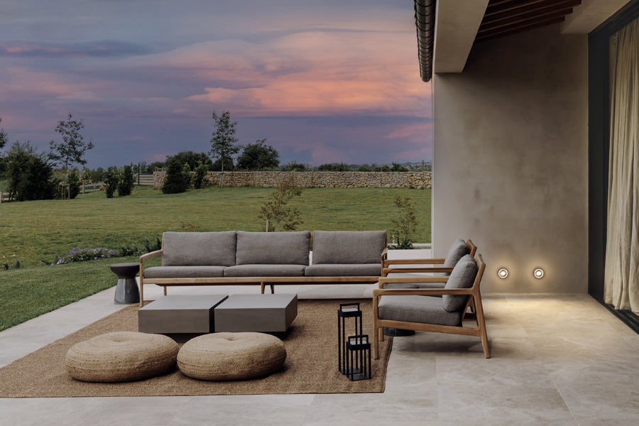 Roc IP65 Wall/Ceiling Light by Marset, showing roc ip65 wall/ceiling lights in live shot.