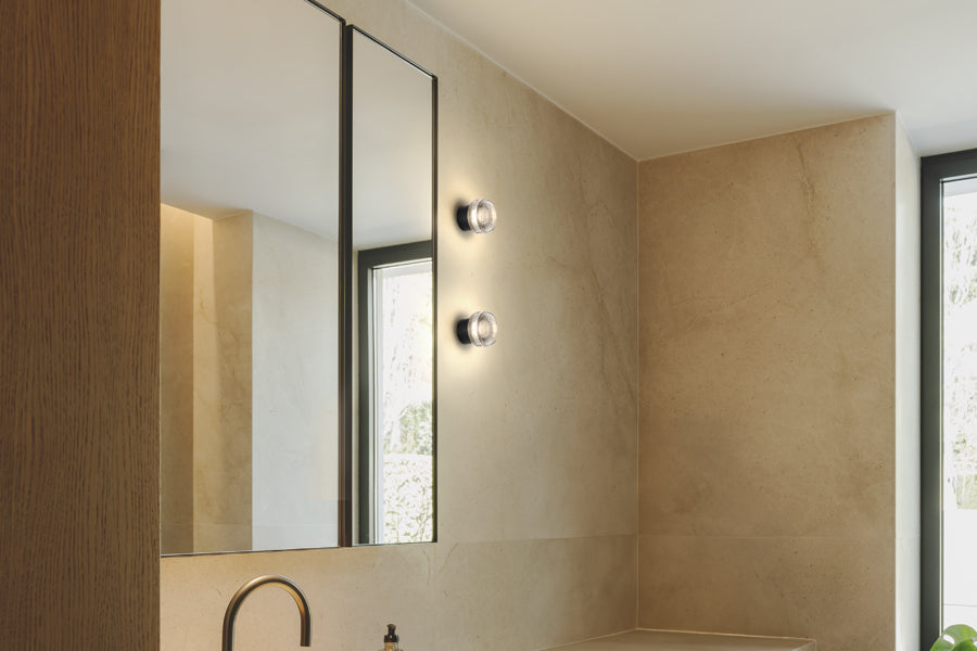 Roc IP65 Wall/Ceiling Light by Marset, showing roc ip65 wall/ceiling lights in live shot.