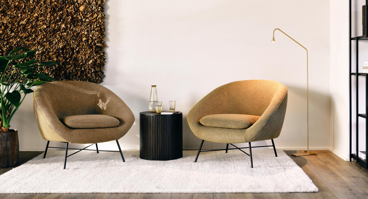 Roller Max Side Table by Ethnicraft, showing roller max side table in live shot.