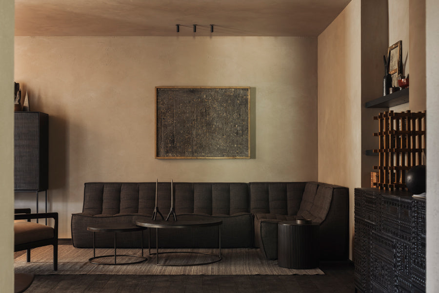 Roller Max Side Table by Ethnicraft, showing roller max side table in live shot.
