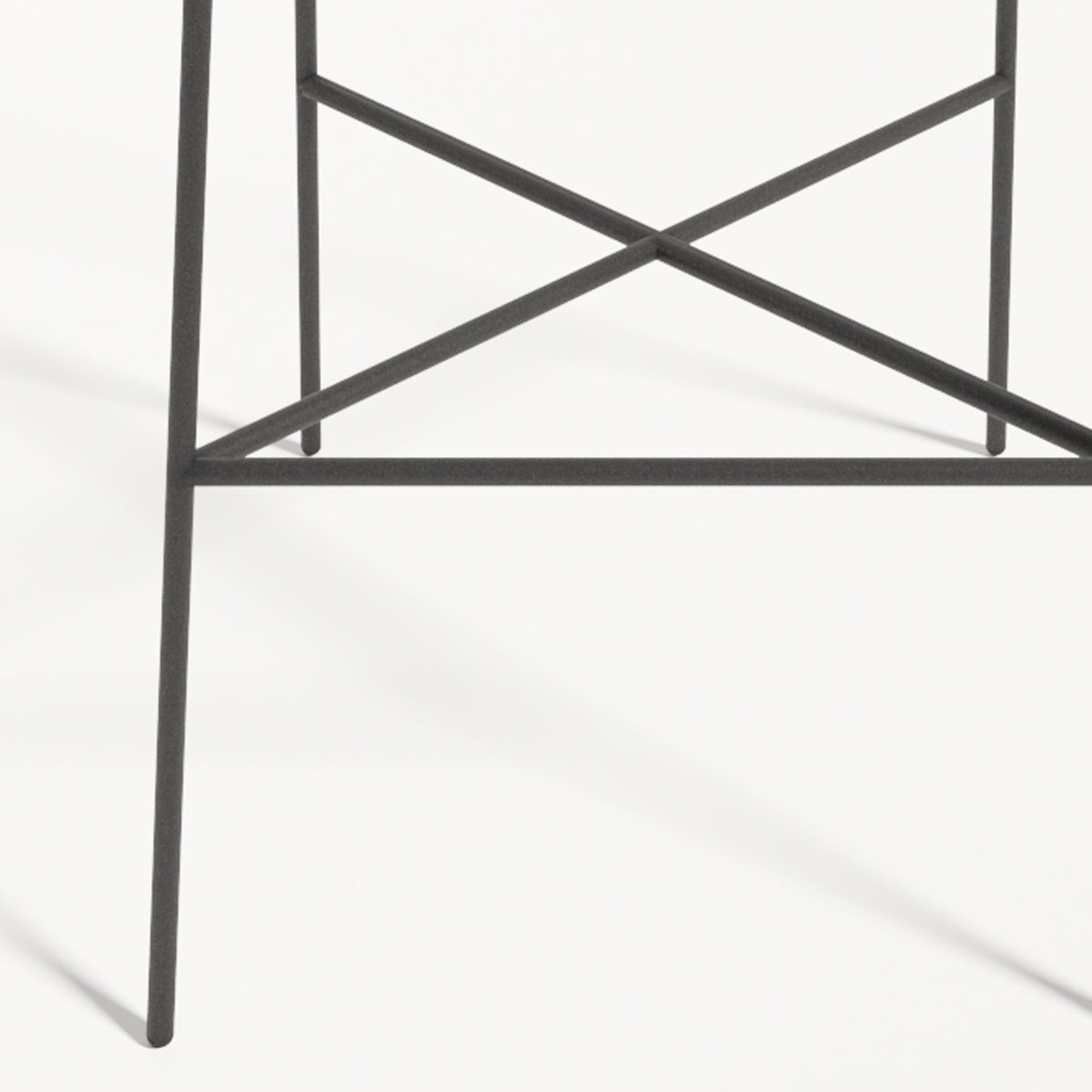 Rosa Stool by Kollektiff, showing closeup view of rosa stool in live shot.