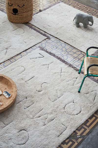 RugCycled Washable Rug by Lorena Canals, showing rugcycled washable rug in live shot.