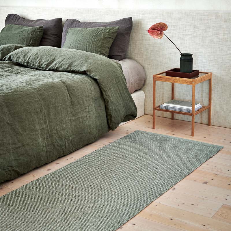 EMM Sage/Linen Met. by Pappelina, showing emm sage/linen met. in live shot.