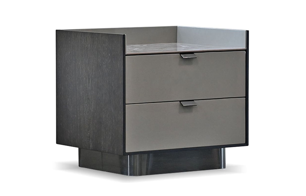 Salazar Side Table by Mobital, showing angle view of salazar side table.