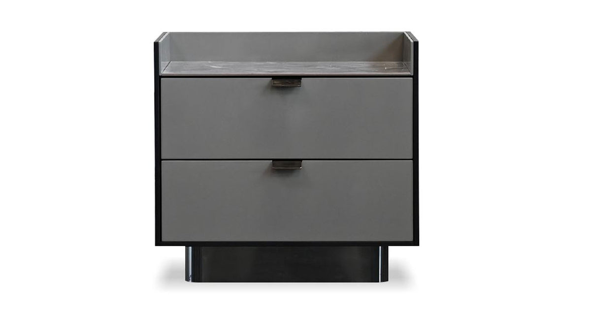 Salazar Side Table by Mobital, showing front view of salazar side table.