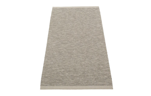 Sam Warm Grey/Charcoal - Linen Warp by Pappelina - 2.25' x 5'.