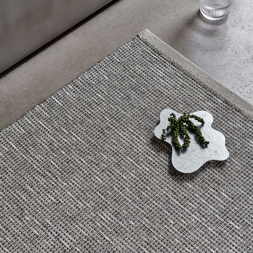 Sam Warm Grey/Charcoal - Linen Warp by Pappelina, showing sam warm grey/charcoal - linen warp in live shot.