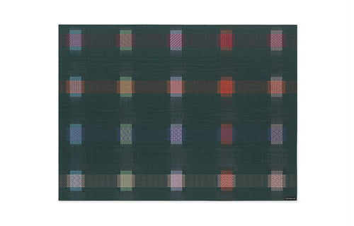 Sampler Tabletop by Chilewich - Rectangle, Fir Blocks Weave.