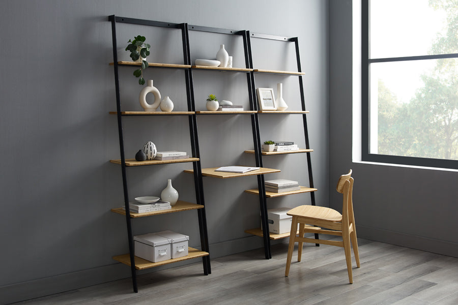 Santa Cruz Leaning Shelf by Greenington, showing santa cruz leaning shelf in live shot.