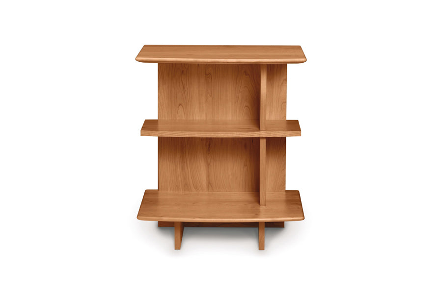 Sarah Nightstand by Copeland Furniture, showing front view of sarah nightstand in right/natural cherry.