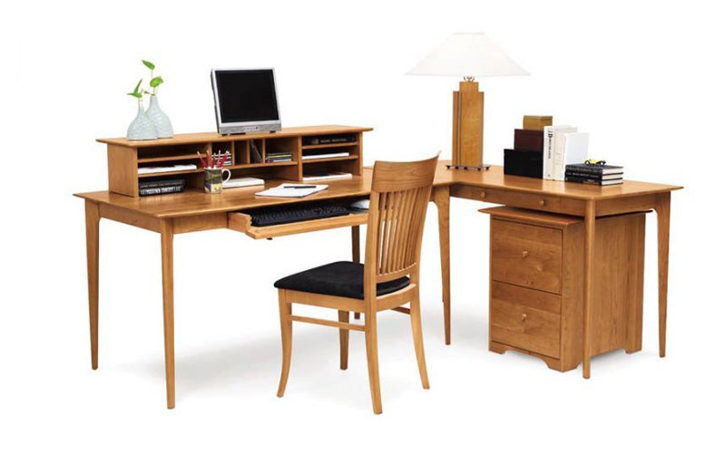 Sarah Return with Keyboard Tray by Copeland Furniture, showing sarah return with keyboard tray in live shot.