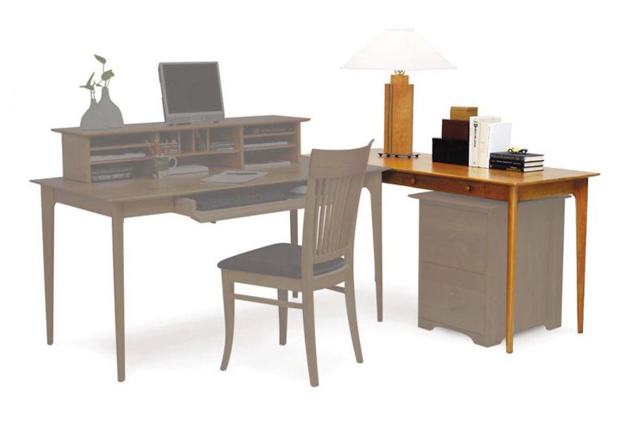Sarah Return with Keyboard Tray by Copeland Furniture, showing sarah return with keyboard tray in live shot.