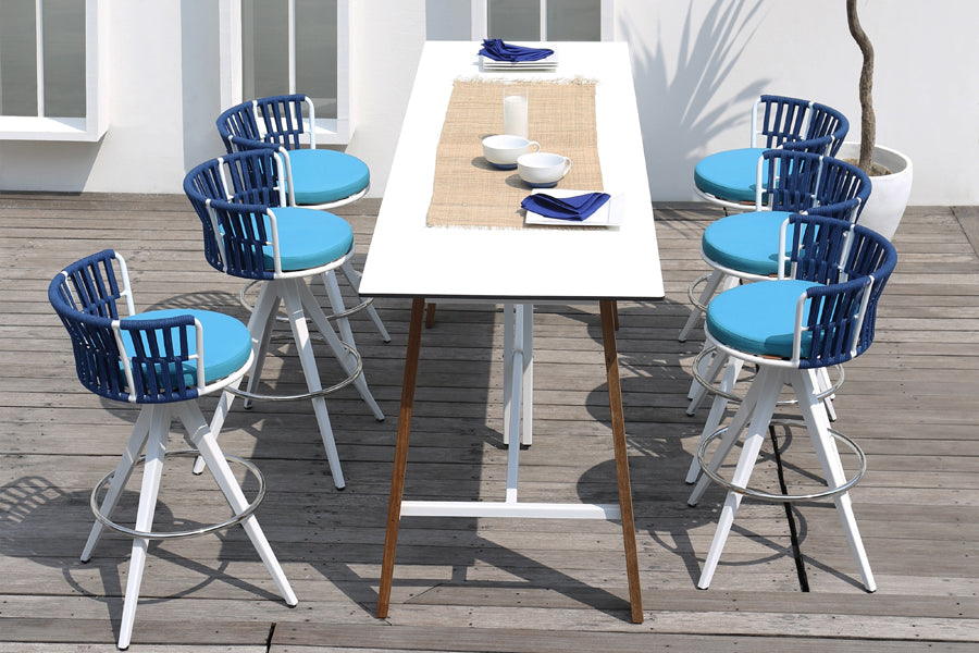 Sato Bar Table by Mamagreen, showing sato bar table in live shot.