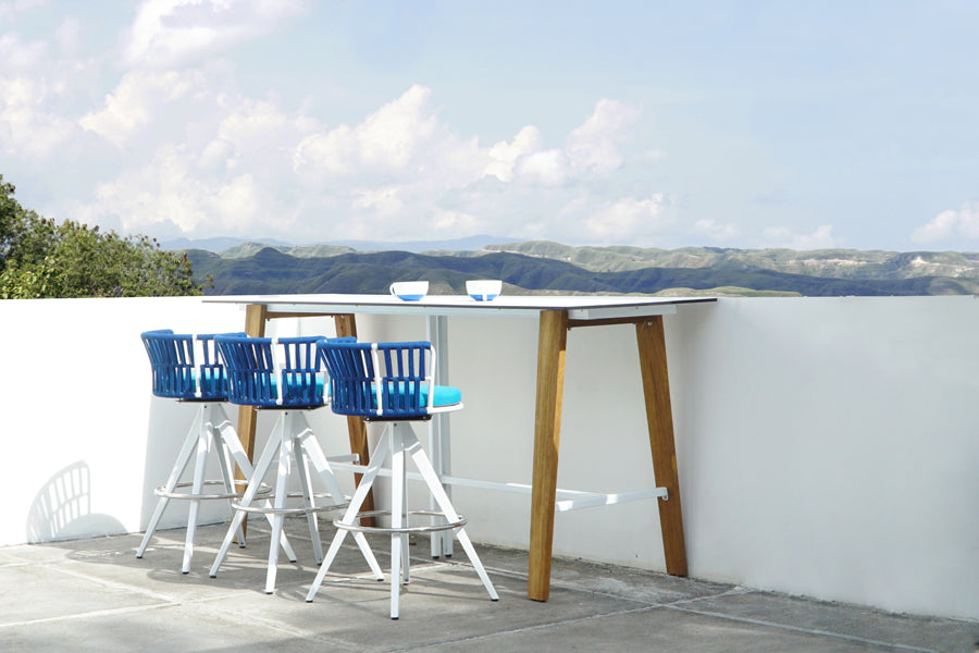 Sato Bar Table by Mamagreen, showing sato bar table in live shot.