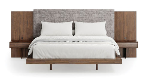 Savoy Floating Bedroom Collection by Copeland Furniture, showing front view of savoy floating bedroom collection.