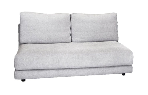 Scale Sofa Module by Cane-Line - 2-Seater, Light Grey Ambience Fabric.