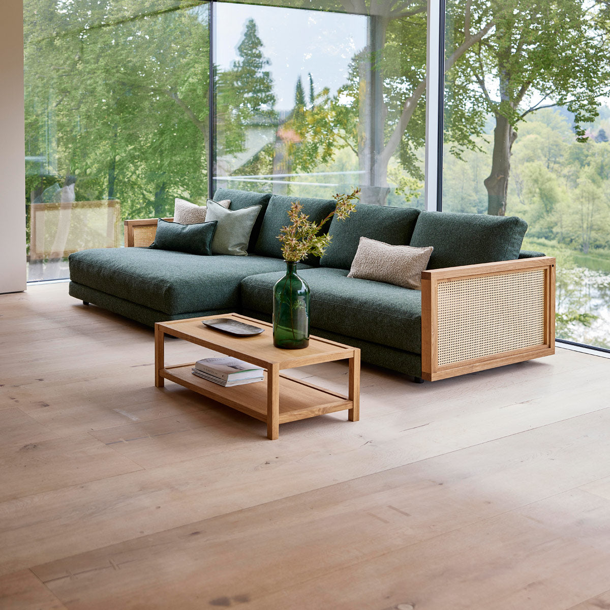 Scent Scatter Cushion by Cane-Line, showing scent scatter cushions in live shot.