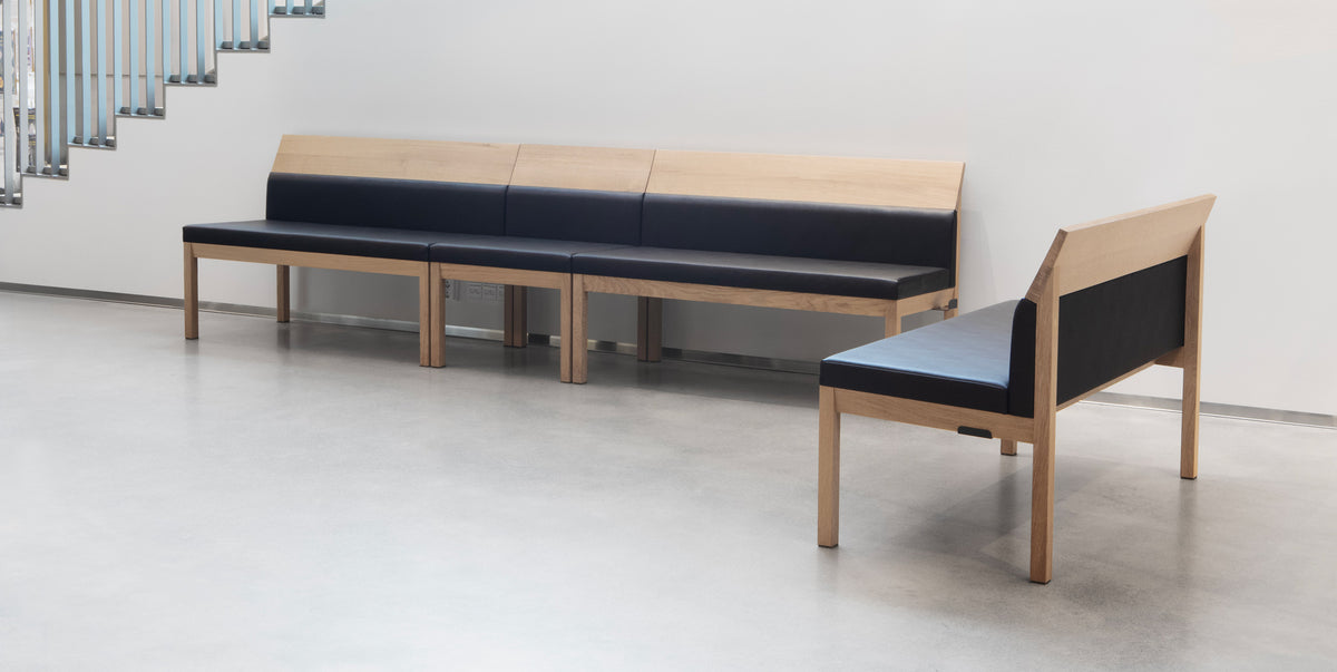 Seminar Sofa by Nikari, showing seminar sofas in live shot.