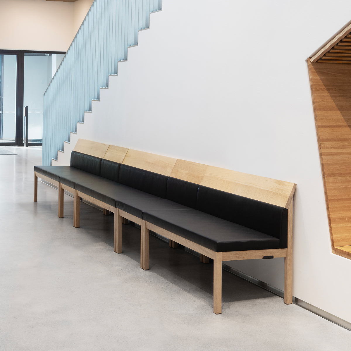 Seminar Sofa by Nikari, showing seminar sofas in live shot.