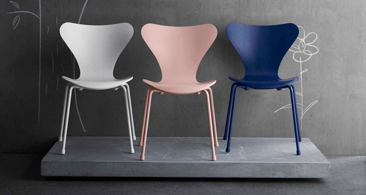 Series 7 Children's Chair by Skagerak, showing series 7 children's chair in live shot.