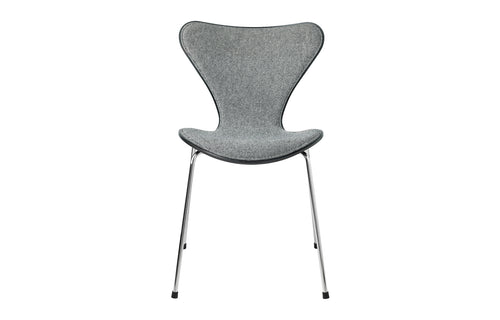 Series 7 Front Upholstery Steel Chair by Fritz Hansen - Colored Ash Veneer Wood Shell Group, Textile Category 2.