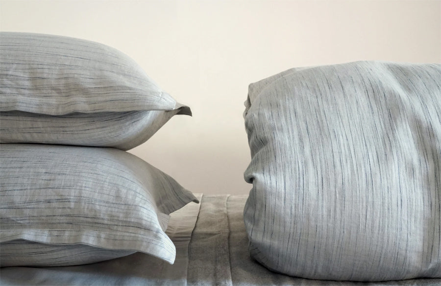 Shadow Bedding Collection by Area, showing closeup view of shadow bedding collection in live shot.