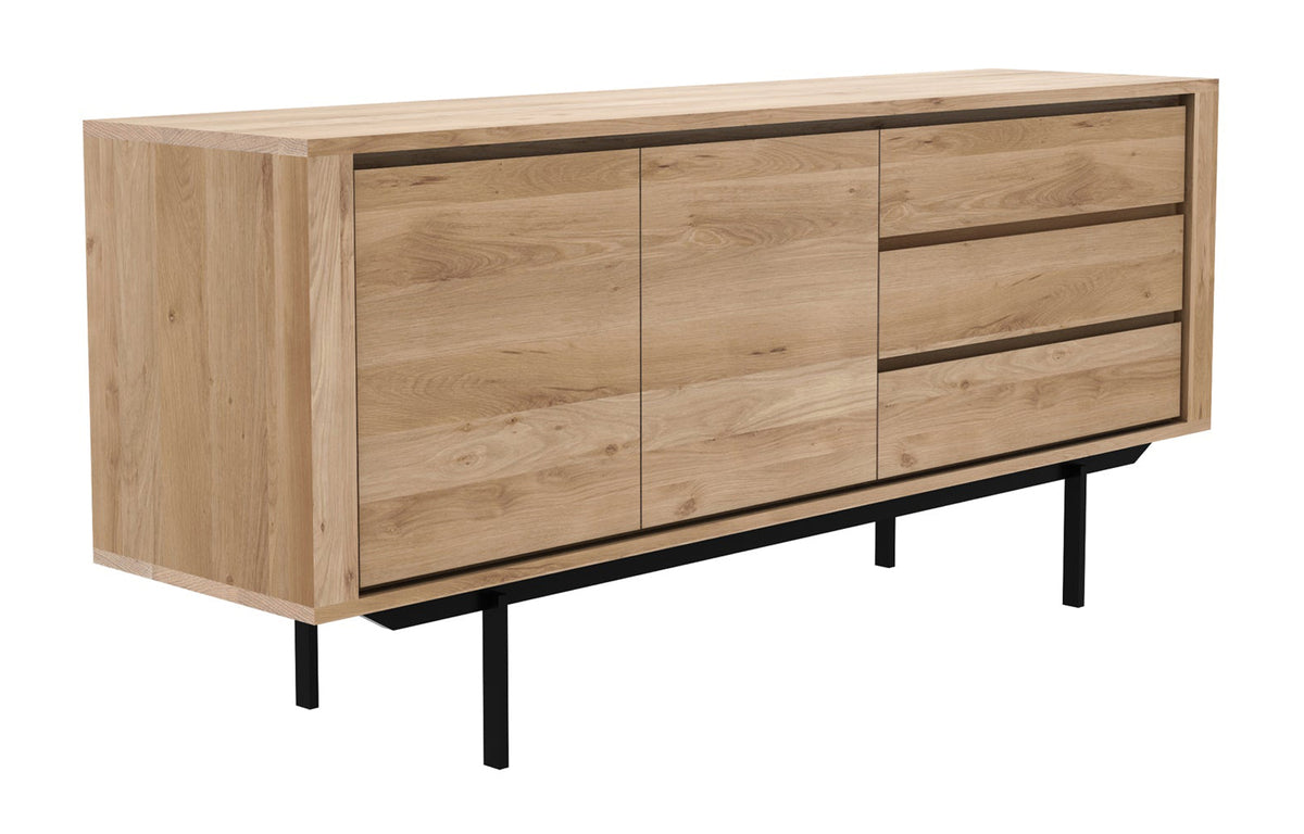Shadow Sideboard by Ethnicraft - 2 Doors/3 Drawers/Metal Legs.
