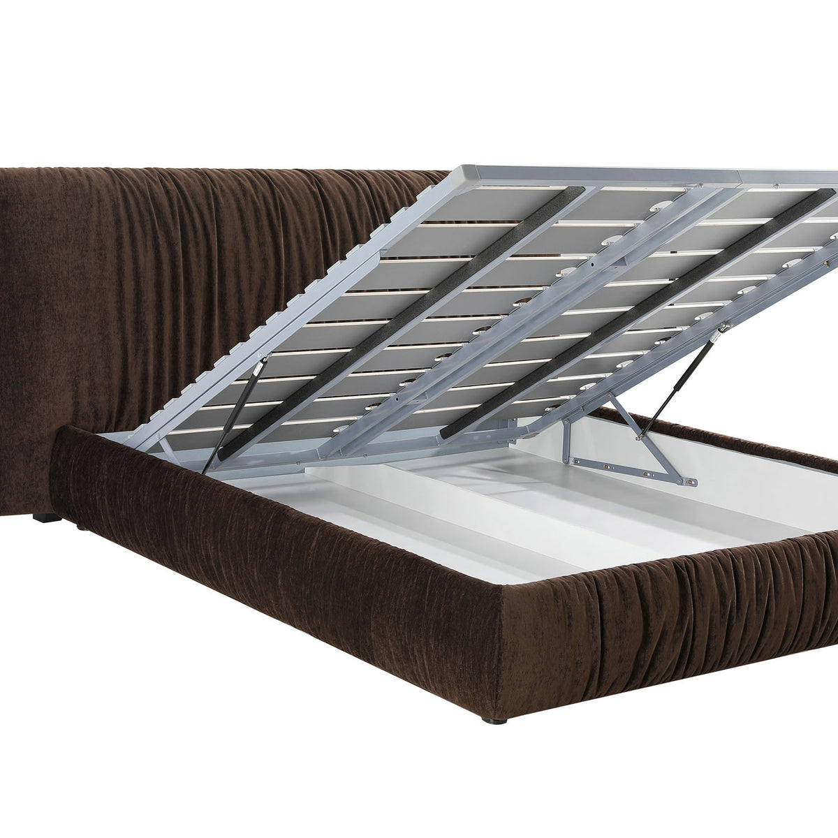 Shar Pei Storage Bed by Mobital, showing open view of shar pei storage bed.