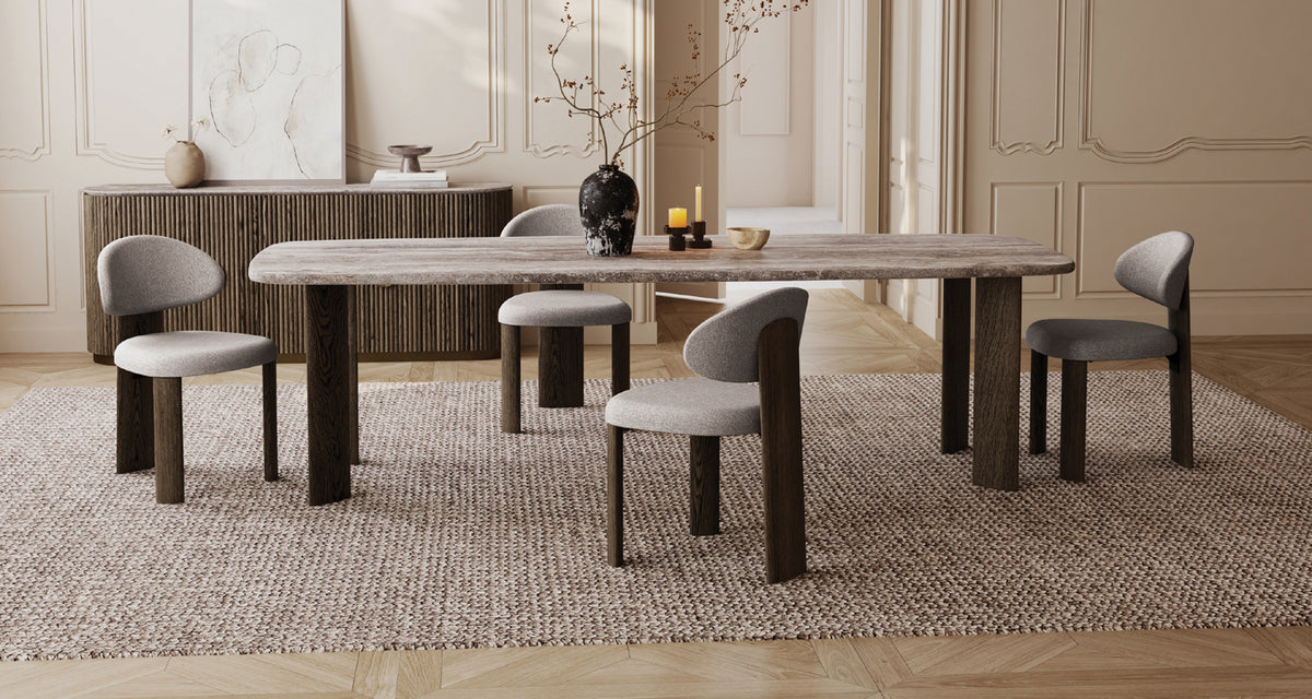 Shoku Dining Table by Mobital, showing  shoku dining table in live shot.