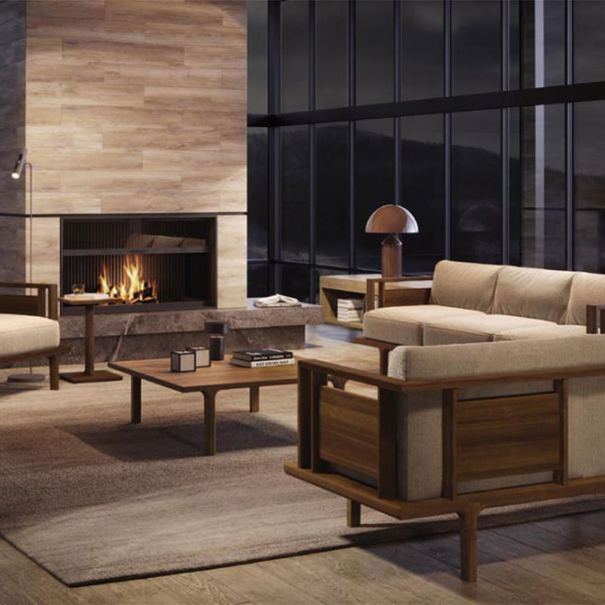 Sierra Coffee Table by Copeland Furniture, showing sierra coffee table in live shot.