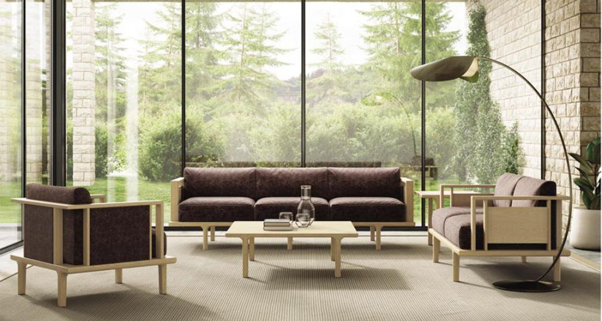 Sierra End Table by Copeland Furniture, showing sierra end table in live shot.