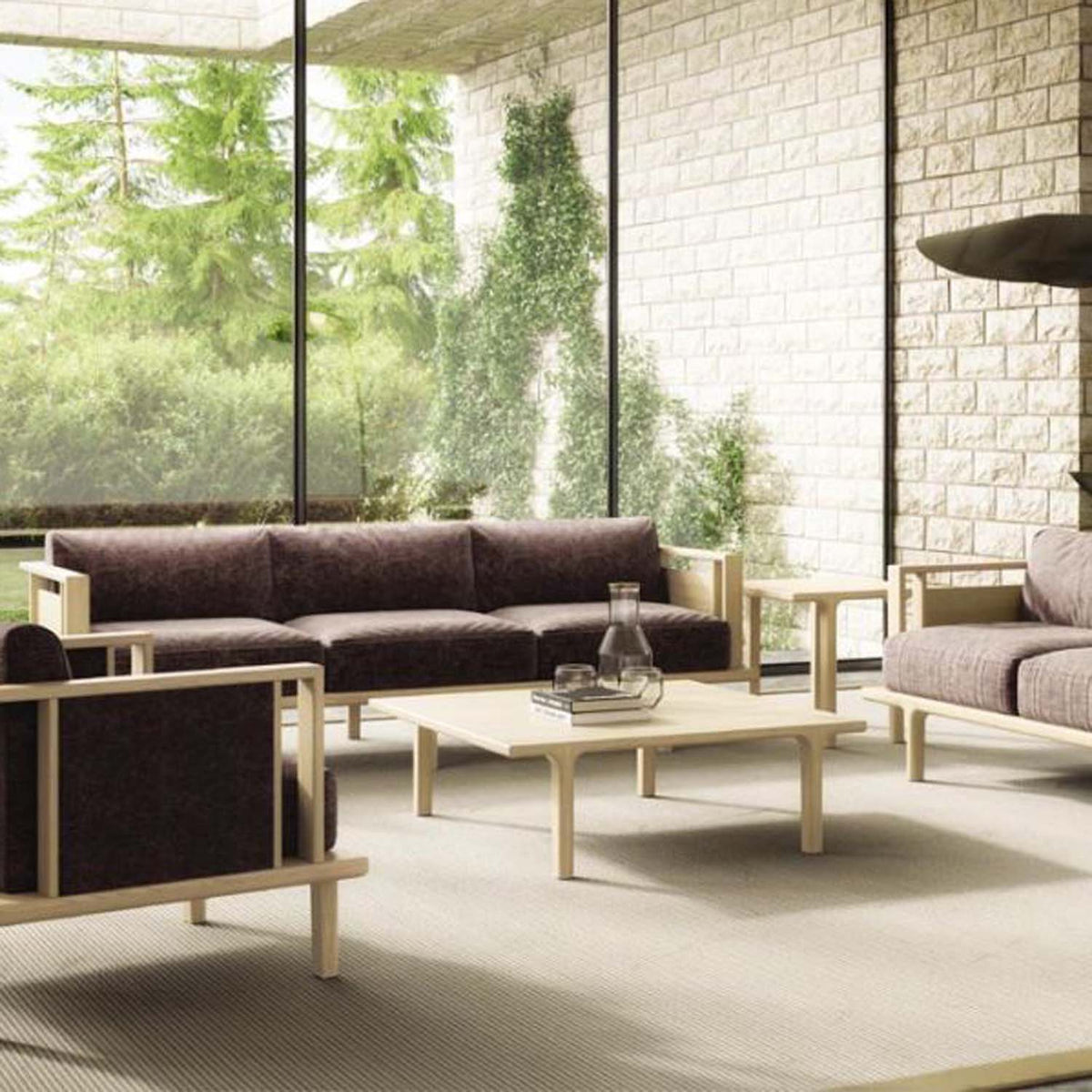 Sierra End Table by Copeland Furniture, showing sierra end table in live shot.