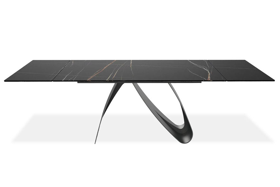 Signature Extension Dining Table by Mobital, showing front view of signature extension dining table.