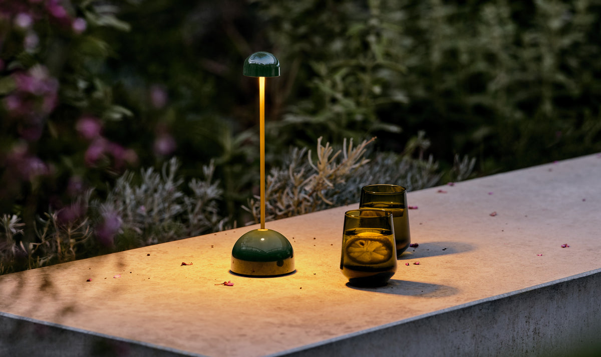 Sips Portable Lamp by Marset, showing sips portable lamp in live shot.