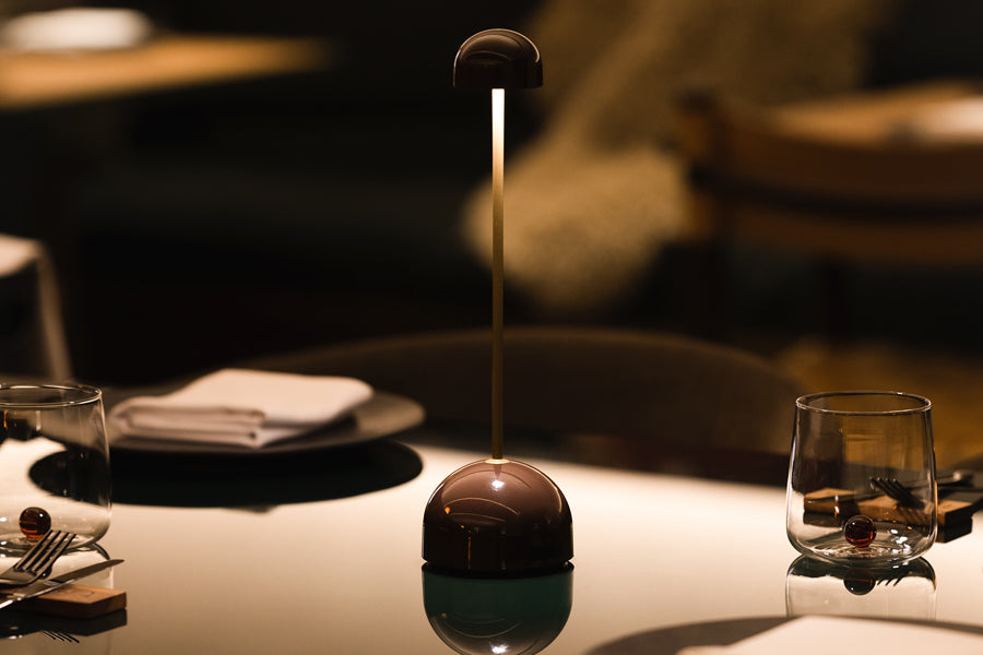 Sips Portable Lamp by Marset, showing sips portable lamp in live shot.