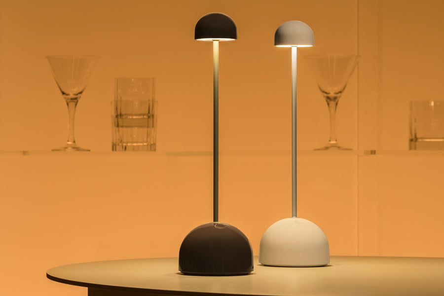 Sips Portable Lamp by Marset, showing sips portable lamps in live shot.