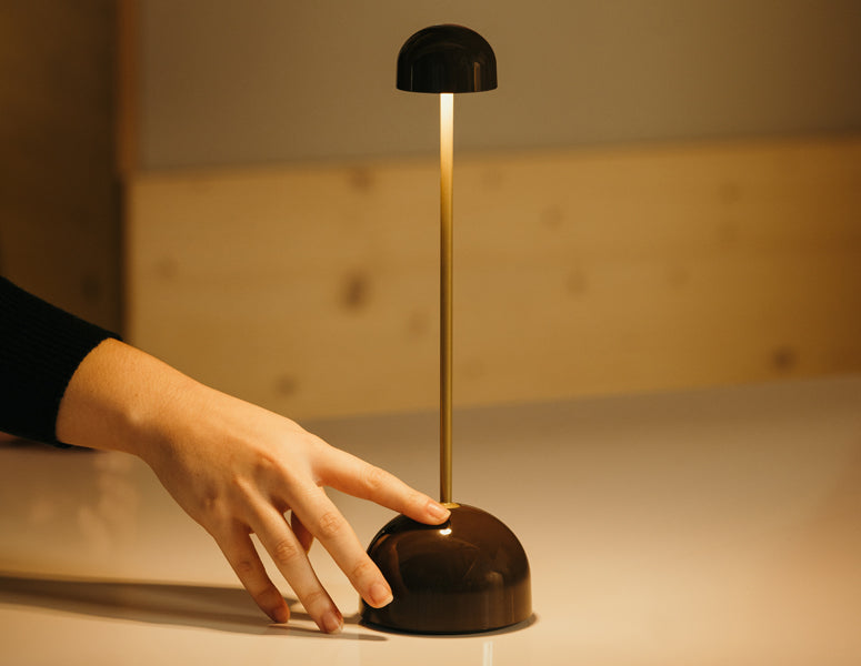 Sips Portable Lamp by Marset, showing sips portable lamp in live shot.