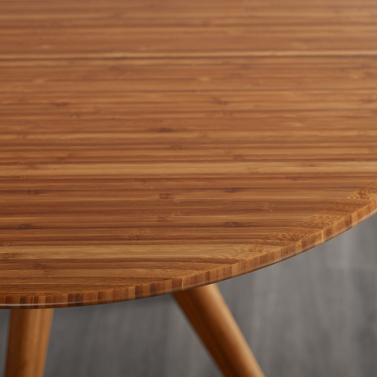 Sitka Dining Table by Greenington, showing closeup view of sitka dining table in live shot.